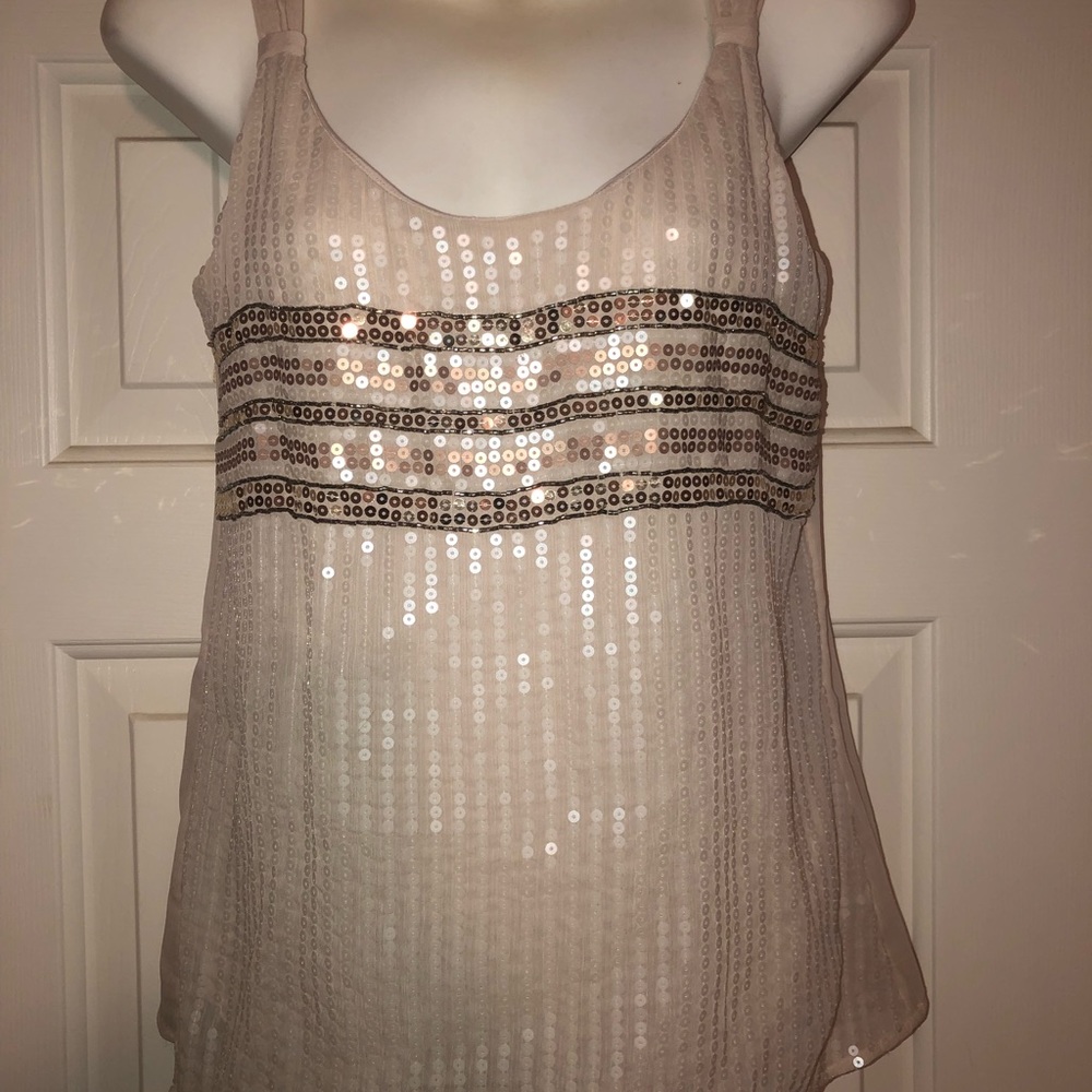 White House Black Market sequin top